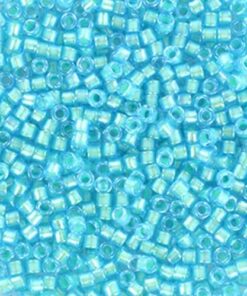 Miyuki Delica perler mint pearl lined ocean blue 1708 11/0