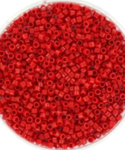Miyuki Delica perler opaque red 723 11/0