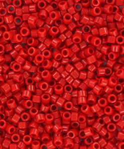 Miyuki Delica perler opaque red 723 11/0
