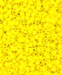 Miyuki Delica perler opaque yellow 721 11/0