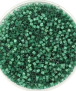 Miyuki Delica perler silk satin dyed emerald 1814 11/0