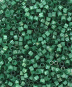 Miyuki Delica perler silk satin dyed emerald 1814 11/0