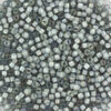 Miyuki Delica perler white lined ab gray 1793 11/0