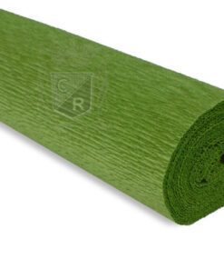 Cartotecnica Rossi Superior Florist Crepepapir Oliven grøn med gul 50x250cm 180g til papirblomster