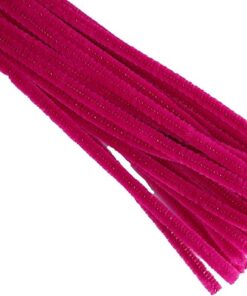 Chenille Fuchsia piberensere 6mm 30cm