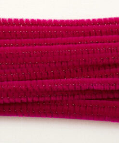 Chenille Fuchsia piberensere 6mm 30cm
