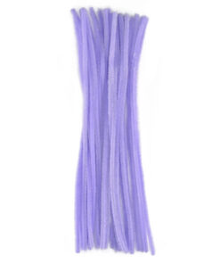 Chenille lilla piberenser 6mm 30cm