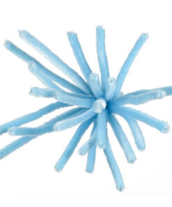 Chenille lyseblå piberensere 6mm 30cm