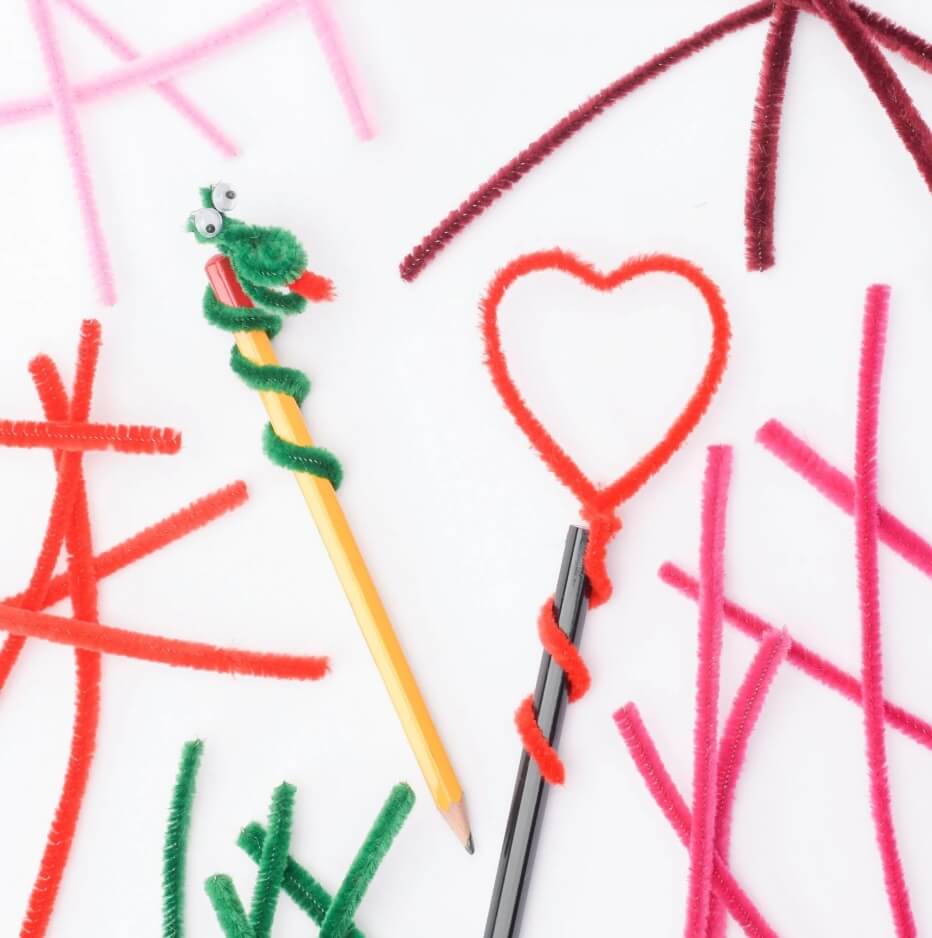 Chenille piberensere mix 6mm 30cm