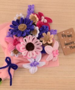 Chenille piberensere mix 6mm 30cm