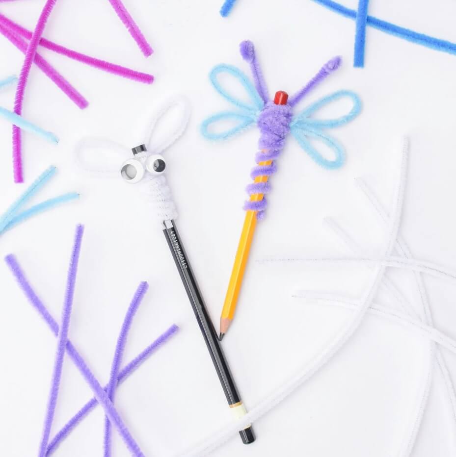 Chenille piberensere mix 6mm 30cm