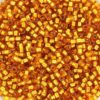 Miyuki Delica perler duracoat silverlined dyed yellow gold 2157 11/0