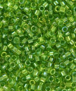 Miyuki Delica perler fancy lined chartreuse 2376 11/0