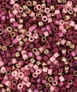 Miyuki Delica perler mystic mauve mix 122 11/0