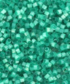Miyuki Delica perler silk satin dyed aqua green 1813 11/0