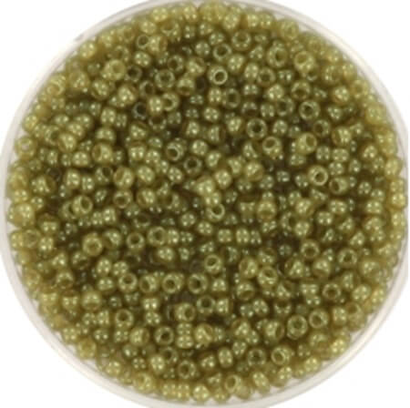 Miyuki perler seed beads 11/0 ceylon translucent celery 2374