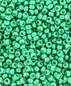 Miyuki perler seed beads 11/0 duracoat galvanized aqua green