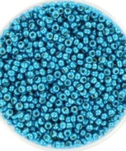 Miyuki perler seed beads 11/0 duracoat galvanized capri blue 5113