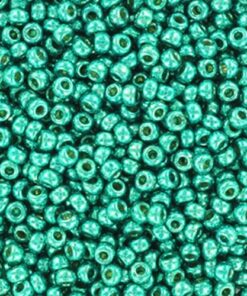 Miyuki perler seed beads 11/0 duracoat galvanized dark aqua green 5106