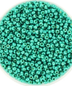 Miyuki perler seed beads 11/0 duracoat galvanized dark aqua green 5106