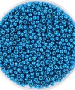 Miyuki perler seed beads 11/0 duracoat galvanized dark capri blue 5114