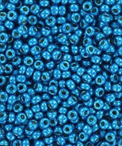 Miyuki perler seed beads 11/0 duracoat galvanized dark capri blue 5114