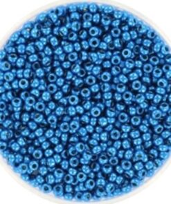 Miyuki perler seed beads 11/0 duracoat galvanized deep aqua blue 5116