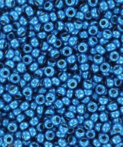 Miyuki perler seed beads 11/0 duracoat galvanized deep aqua blue 5116