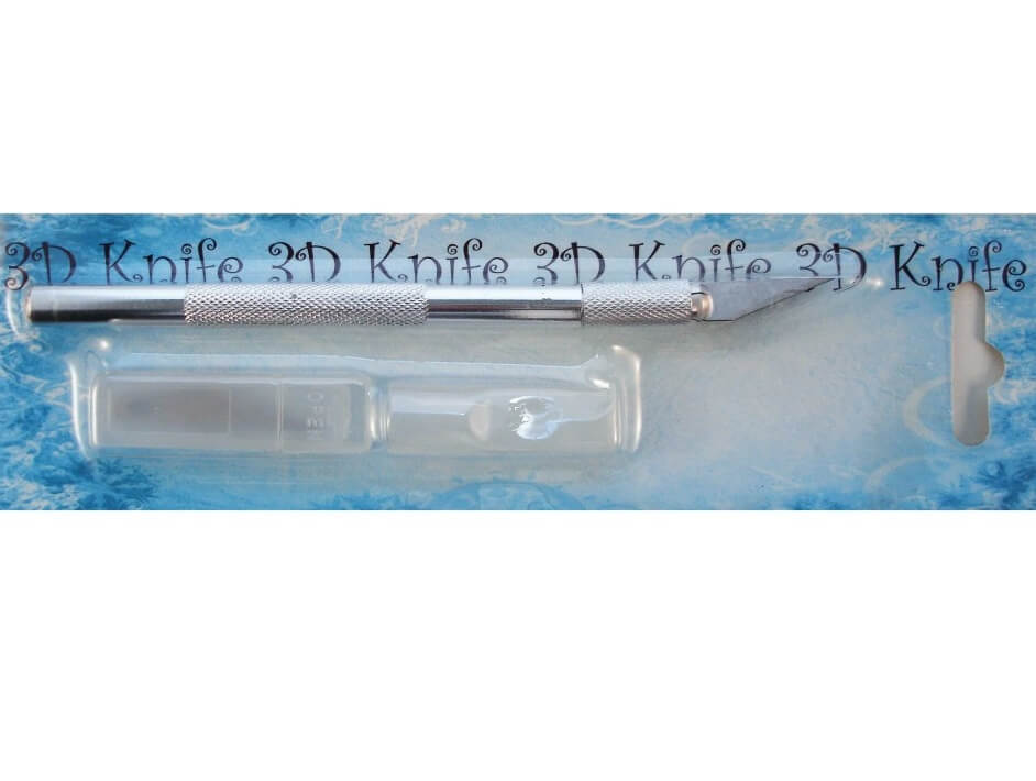 Nellies Choice skalpel kniv med metalhåndtag med 5 skæreblade