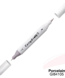 Graph’it Twin Brush Marker GI84105 Porcelain alkoholbaseret tus med brush- og fin spids