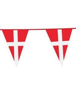 Vimpel flag guirlande med Dannebrog