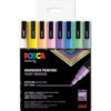 Posca corner etui PC-3M pastel farver