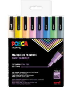 Posca corner etui PC-3M pastel farver