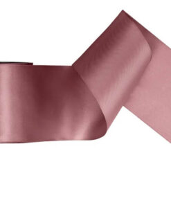 Satinbånd mørk støvet rosa 100 mm