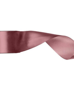 Satinbånd mørk støvet rosa 50mm