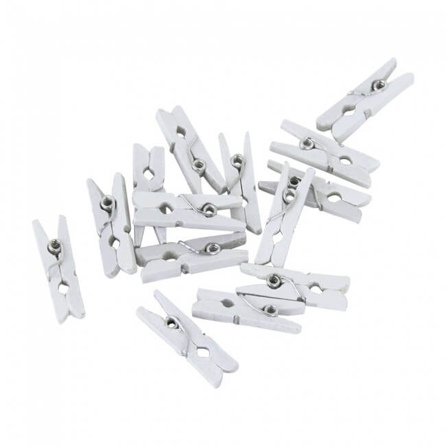 Træklemmer hvide mini