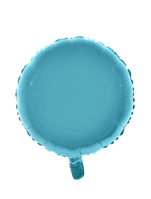 Folie ballon rund lyseblå