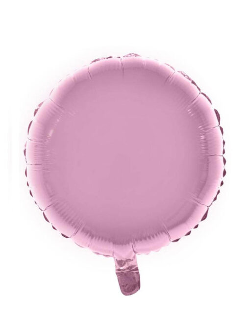Folie ballon rund lyserød