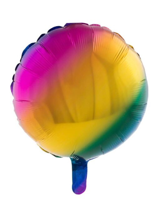 Folie ballon rund regnbue