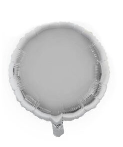 Folie ballon rund sølv