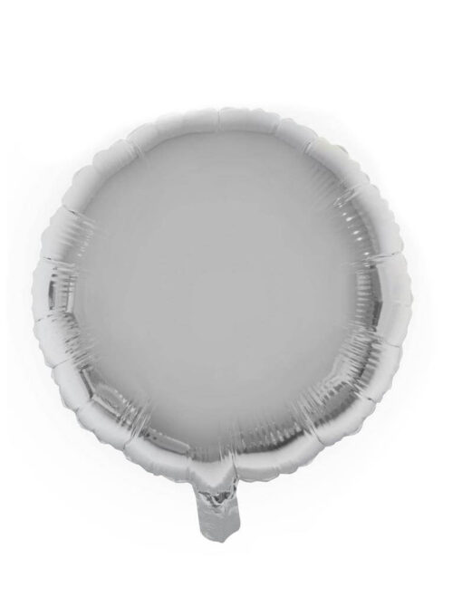 Folie ballon rund sølv