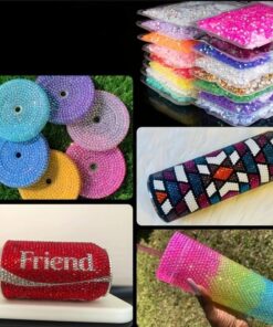 Rhinsten 3mm iriserende rød