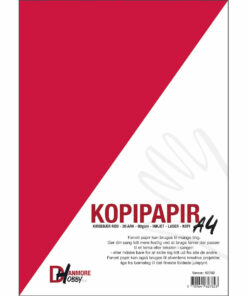 Papir Kirsebær Rød A4