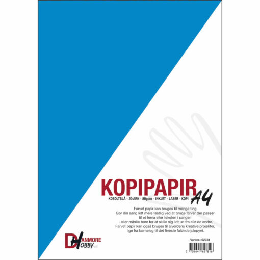 Papir Koboltblå A4