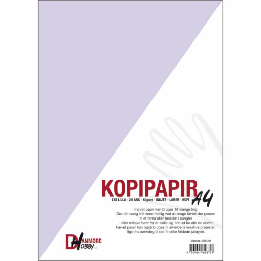 Papir Lys Lilla A4