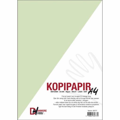 Papir Mintgrøn A4