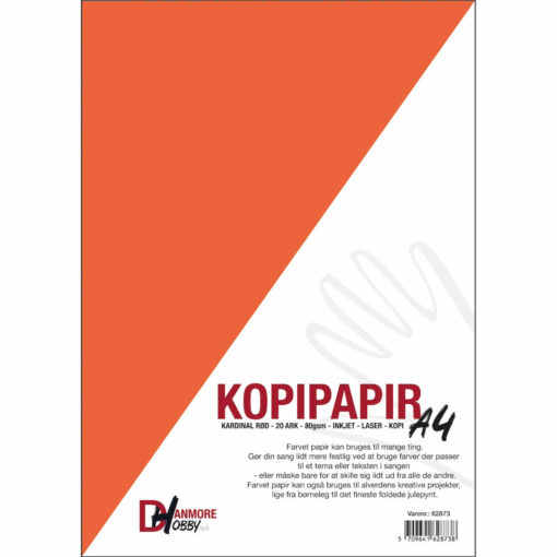 Papir kardinal rød A4