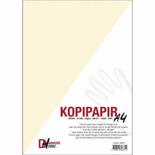 Papir råhvid A4