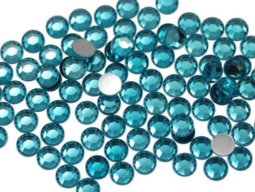 Rhinsten 5mm Aqua blå
