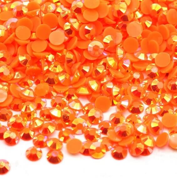 Rhinsten 3mm iriserende orange